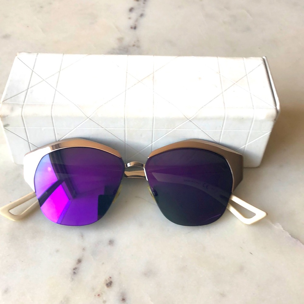Christian Dior Pink/Purple Mirrored Sunglasses